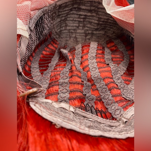 Red Curly Lace Wig - Picture 10 of 12